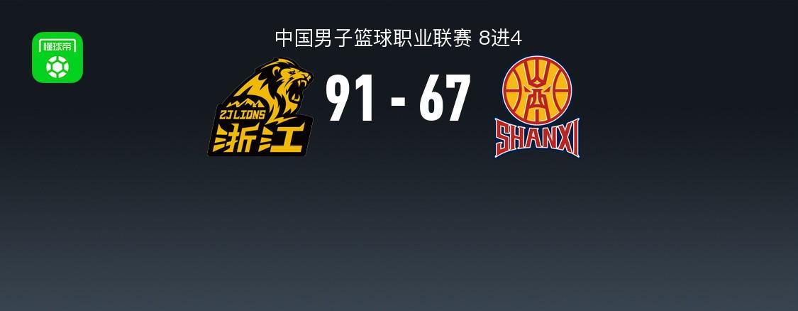 华体会体育-CBA战报：广厦91-67大胜山西，巴里-布朗32+1+5